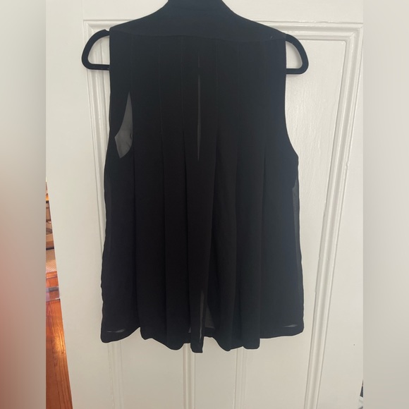 Club Monaco Black Zoela Tuxedo Vest with Sheer Back - XS - Picture 7 of 11